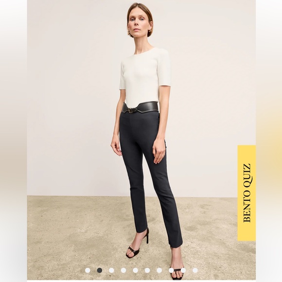 MM Lafleur Foster Stretch Cigarette Pant Black Skinny - Picture 1 of 6